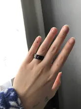Letdiffery Luna Simple sol par anillos para amante negro de acero inoxidable de los hombres de las mujeres anillo de boda regalos del Día de San Valentín
