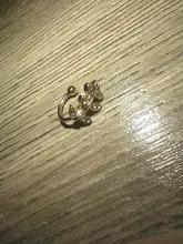 Pendiente de Clip de hoja de oro para mujer, sin Piercing, Puck Rock, Vintage, cristal, joyería