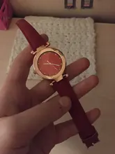 Reloj de pulsera con diamantes de imitación para mujer, accesorio romántico con cielo estrellado, de cuero, a la moda