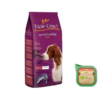 TRIPLE CROWN Sensitive Dog food for adult dogs with digestive sensitivity 15 Kg + free tray 
TRIPLE CROWN Sensitive Dog food for adult dogs with digestive sensitivity 15 Kg + free tray