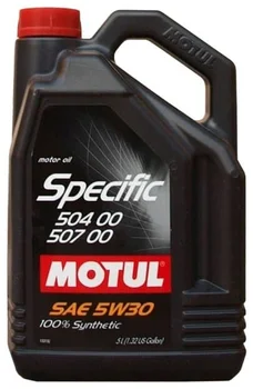 Engine oil Motul Specific 504 507 00 5W-30 5 L
Engine oil Motul Specific 504 507 00 5W-30 5 L