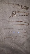 5 unids/set Punk de cristal de oro pulsera cadena gruesa mujer Bohemia geométrico cadena OT hebilla pulsera conjunto de joyas de niña de fiesta regalo