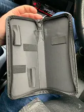 Kit de bolsa profesional de tijeras de cuero sintético para salón de belleza estuche de herramientas para tijeras de peluquería, estuche portátil con cremallera