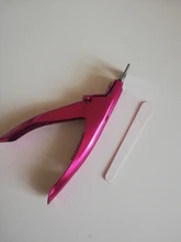 De acero inoxidable de Gel UV uñas falsas consejos Trimmer clíper cortadora de borde de Arte de uñas de manicura U de arco iris de plata de oro herramientas