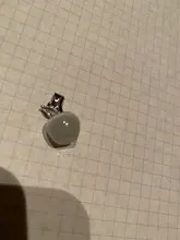 NEHZY-colgante de Plata de Ley 925 con forma de manzana y ópalo rosa, collar de 45CM de longitud