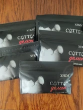 XFKM-Bolsa de algodón orgánico para atomizador de RBA RDA, bolsa de algodón orgánico para limpieza de RBA RDA, 1 o 2 bolsas