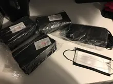 Mascarilla quirúrgica desechable con elásticos, máscara facial no tejida de 3 capas, transpirable, color rosa, azul, negro y blanco