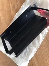 Hradware-estantes de esquina modernos para baño, estante de pared para ducha, champú, almacenamiento, 20-50cm, negro mate