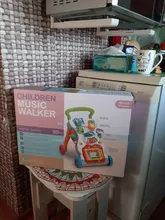 Bebé Walker multifunción bebé Stand-to-siéntate niño cuatro Carro con ruedas niños caminando niño juguetes de Piano dibujo regalo