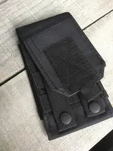 Bolsa de teléfono táctica para acampar al aire libre, bolsa de camuflaje para camuflaje, bolsa de cinturón con gancho, caja para móvil, paquete trasero de cintura