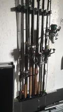 Booms Fishing-Soportes de caña de pescar, poste de pesca con montaje en pared modular para garaje, 6 varas, vertical, WV2