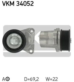 Roller tensioner for Ford Mondeo 1.8/2.0 16V 01 mazda 6 1.8/2.0/2.3/02 SKF VKM34052
Roller tensioner for Ford Mondeo 1.8/2.0 16V 01 mazda 6 1.8/2.0/2.3/02 SKF VKM34052