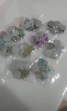 10 Uds 16mm x 18mm esmalte de gato de Color perro oso huellas adornos de pata de perro DIY llavero con anilla para llaves cuelgan encantos Collar del animal doméstico