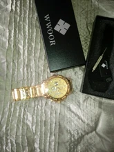 WWOOR-reloj analógico de acero inoxidable para hombre, nuevo accesorio de pulsera de cuarzo resistente al agua con cronógrafo, complemento Masculino deportivo de marca de lujo disponible en color dorado, 2021