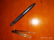 ZK20-pluma táctica de defensa antideslizante de aluminio, Kit de supervivencia con interruptor de vidrio de acero, portátil, de alta calidad