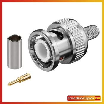 Connector BNC Crimp Plug-silvery
Connector BNC Crimp Plug-silvery