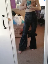 Streetwear Trousers Pants Wide-Leg Velvet Skinny High-Waist Winter Women Autumn Viifaa