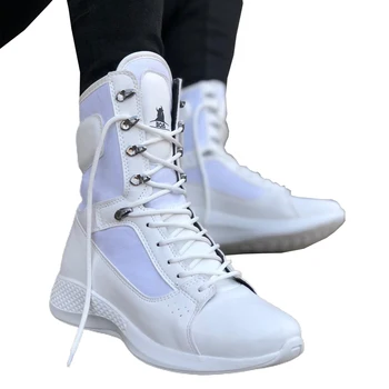 White high quality 100% vegan leather men boots. Shoe boot, sneaker boot, chaussure boot, uomo boot, young man boots, fashion
White high quality 100% vegan leather men boots. Shoe boot, sneaker boot, chaussure boot, uomo boot, young man boots, fashion
