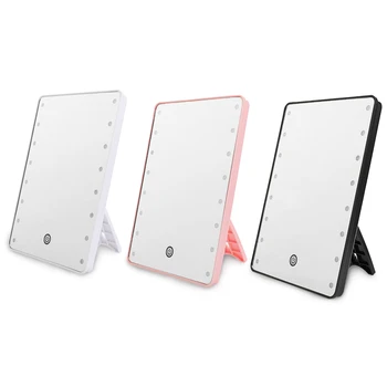 protable Makeup Mirror with 16 LED light Cosmetic Mirror touch sensor switch Cosmetic mirror with stand
protable Makeup Mirror with 16 LED light Cosmetic Mirror touch sensor switch Cosmetic mirror with stand