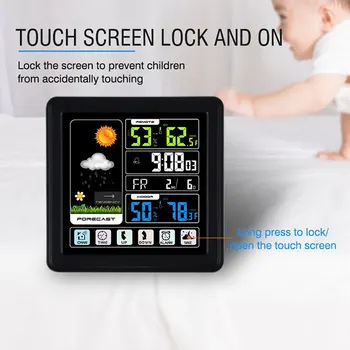 Digital Alarm Clock Thermometer Clock Wireless Weather Station Multifunction Creative Plastic TS-3310 Full Touch Screen Office 
Digital Alarm Clock Thermometer Clock Wireless Weather Station Multifunction Creative Plastic TS-3310 Full Touch Screen Office