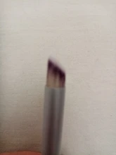 1 pincel para degradar el color de las uñas, con doble punta de esponja y mango con diamantes de imitación, accesorio apto para el degradado del esmalte de uñas artísticas