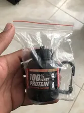 1PC 100ML portátil botella para polvo de proteína con llavero de salud embudo medicina publicidad botella de agua vaso botella para deporte al exterior