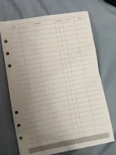 Hojas sueltas de recambio para cuaderno, accesorio de papelería con índice para archivador, para negocios y planes semanales o mensuales, A5 A6, 45 uds.