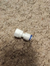 Tubo recto de agua RO 1/4 3/8 OD Hose 1/8 1/4 3/8 1/2 3/4 BSP sistema conector rápido de plástico de hilo femenino Masculino