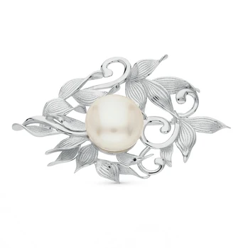 Silver brooch with pearls sunlight sample 925 
Silver brooch with pearls sunlight sample 925