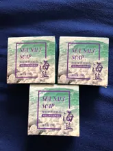 1/2/3 Uds jabón de leche de cabra, jabón de sal marina, limpiador de espinillas, poros, acné, hidratante, lavado de cara, jabón hecho a mano, Base para cara, cuidado de la piel