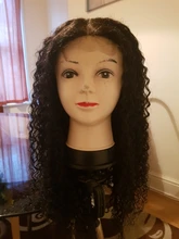 Mongol Afro rizado Pelo Rizado de la onda de agua 3 mechones con cierre cabello humano brasileño armadura paquete negro las mujeres XISHIXIU