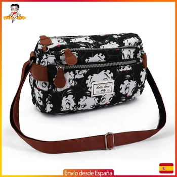 BETTY BOOP shoulder bag 24 cm, with two front pockets and one back with zipper, handle 120CM black Color
BETTY BOOP shoulder bag 24 cm, with two front pockets and one back with zipper, handle 120CM black Color