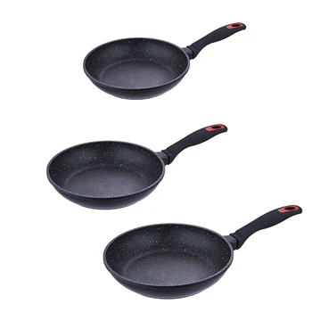 Pans in pack or single BERGNER in aluminum collection Red stone 
Pans in pack or single BERGNER in aluminum collection Red stone