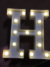 Letrero con símbolo de letras para decoración del hogar, luces LED de plástico con forma de corazón para escritorio, adorno de letras para boda, regalo de San Valentín