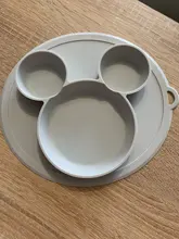 Platos tipo tazón alimentación de bebé, plato de silicona integrado para niños, platos de Silicagel para bebés