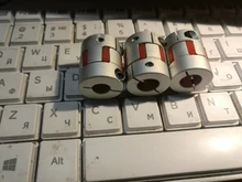 Acoplador de tres mandíbulas D20L25, eje flexible de aluminio D20 L25, conector de motor de acoplamiento BW, almohadilla de goma sólida 6/6,35/8/10 /mm