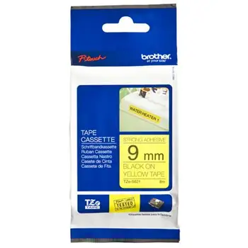 Label tape Brother TZes621-width 8,89mm x 8 m length-1 each-thermal transfer-GialloBROTHER13.26
Label tape Brother TZes621-width 8,89mm x 8 m length-1 each-thermal transfer-GialloBROTHER13.26