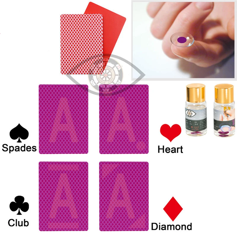 Invisible Mark Playing Cards, Can Reading Invisible Mark by Special Contact Lens Suitable Cheating/Magic show/Anti-cheating
Invisible Mark Playing Cards, Can Reading Invisible Mark by Special Contact Lens Suitable Cheating/Magic show/Anti-cheating