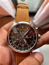 BENYAR-reloj deportivo de lujo para hombre, cronógrafo de cuero, resistente al agua, de pulsera, militar, de cuarzo, saat