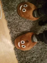 Zapatillas de casa cálidas de invierno para hombre y mujer, zapatos de pan suaves de felpa, Unisex, regalo de Navidad divertido