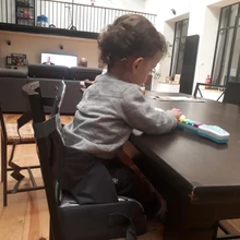 Cojín de refuerzo para bebé, almohadilla de silla aumentada para niños, antideslizante, impermeable, cojín para comedor, silla ajustable