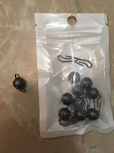 OUTKIT 10 unids/lote cabeza de plomo gancho de señuelo blando 3g5g7g10g Cheburashka plomada Texas pesca Accossories