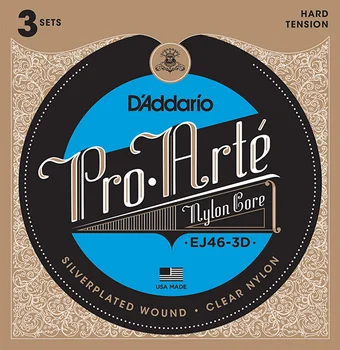 Ej46-3d Pro-Arte nylon strings for classical guitar, strong tension, 3 sets, D'Addario
Ej46-3d Pro-Arte nylon strings for classical guitar, strong tension, 3 sets, D'Addario