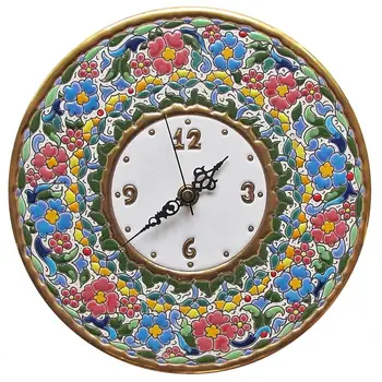 Ceramic clock Spanish High 24cm./9.45 in. Diameter-Glazed up handmade-24 k gold-ARTECER-Home & Decoration-
Ceramic clock Spanish High 24cm./9.45 in. Diameter-Glazed up handmade-24 k gold-ARTECER-Home & Decoration-