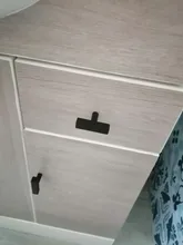 RUNBAZEF-tiradores para armario, manijas cuadradas modernas en T para cocina, baño, armario, cajón, Hardware