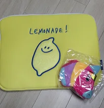 Nueva de Corea Ipad Pro funda de portátil de moda Coreana de limón de dibujos animados 11 13 15 pulgadas Tablet manga interior bolsa