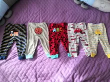Venta al por menor 5 unids/pack 0-2years PP Pantalones Bebé cartoonfor Niños Niñas Ropa