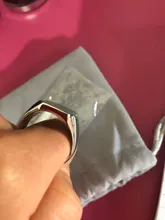 Anillo con iniciales Retro de Vnox para hombre, sello pesado voluminoso de 18mm, banda masculina, letras de acero inoxidable, regalo de joyería personalizado para él