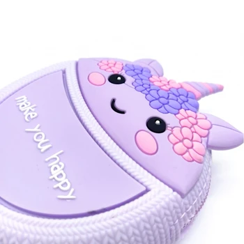 Original purple coin purse for girl and woman with zipper and unicorn design. Bag for USB or headphones. 
Original purple coin purse for girl and woman with zipper and unicorn design. Bag for USB or headphones.