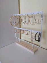 Organizador de pendientes Estante de presentación de joyería colgar y ganchos escaparate para decoración del hogar